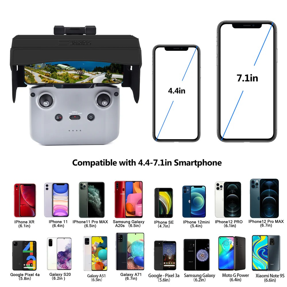 STARTRC Sun Hood Foldable for DJI RC N-Series (4.4 to 7 Inches Smartphone)