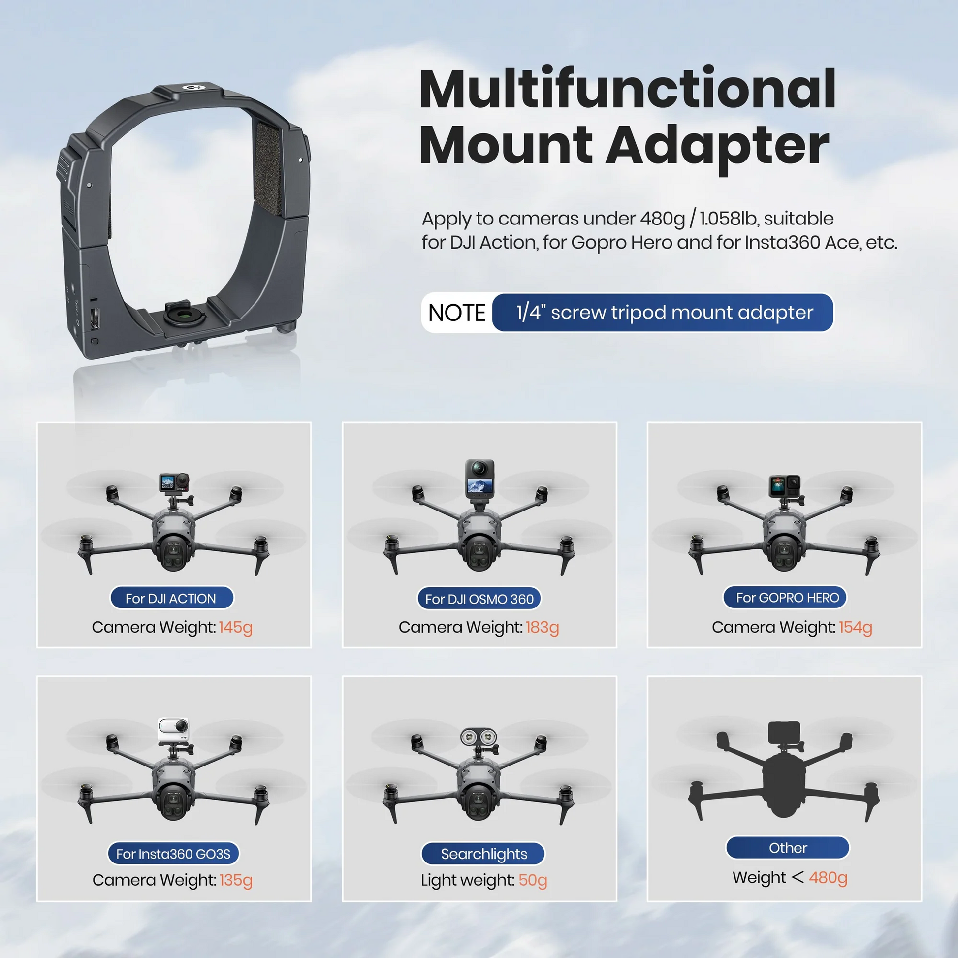 STARTRC Air Drop System and External Mount for DJI Mavic 4 Pro Drone Accessories in India - NIVA STORES
