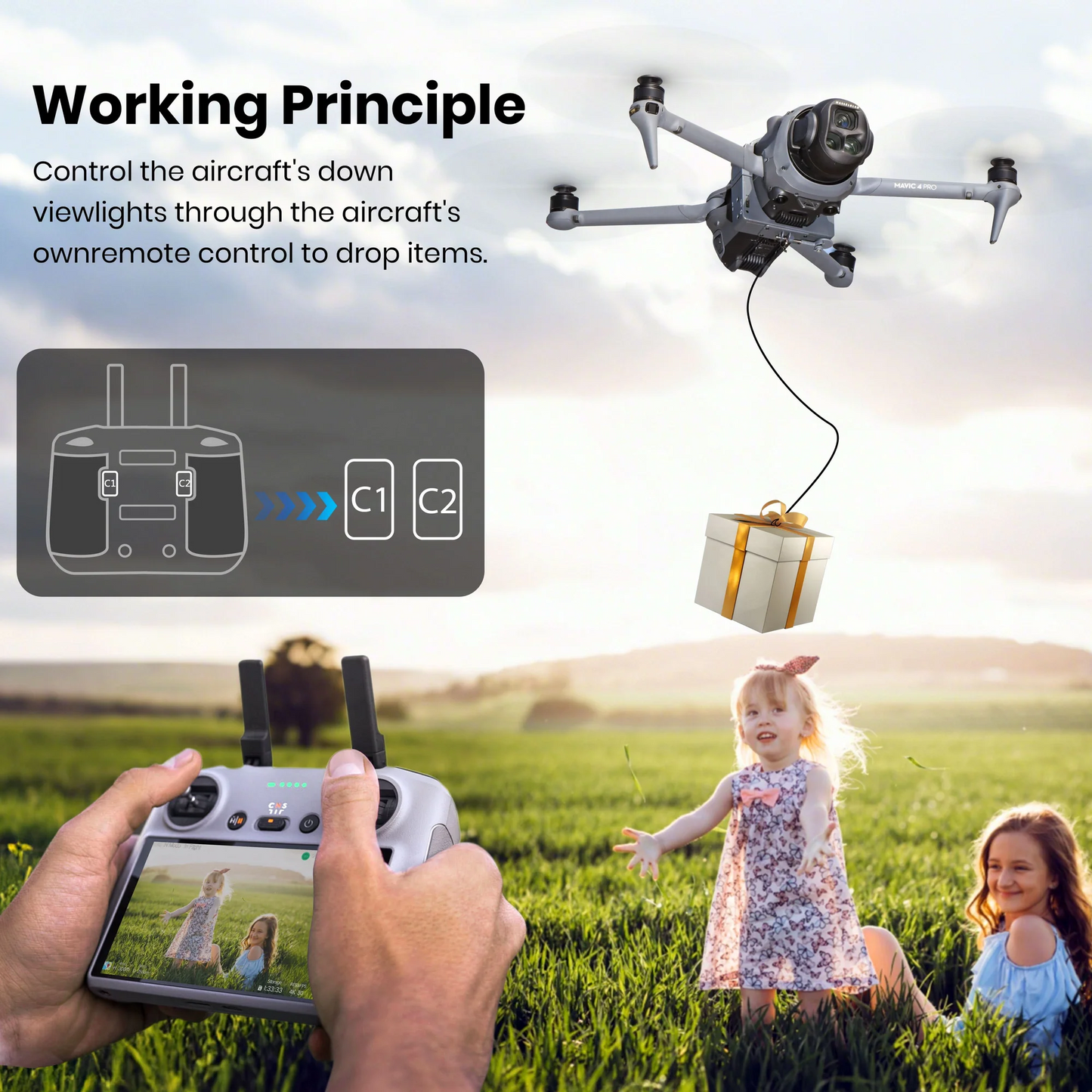 STARTRC Air Drop System and External Mount for DJI Mavic 4 Pro