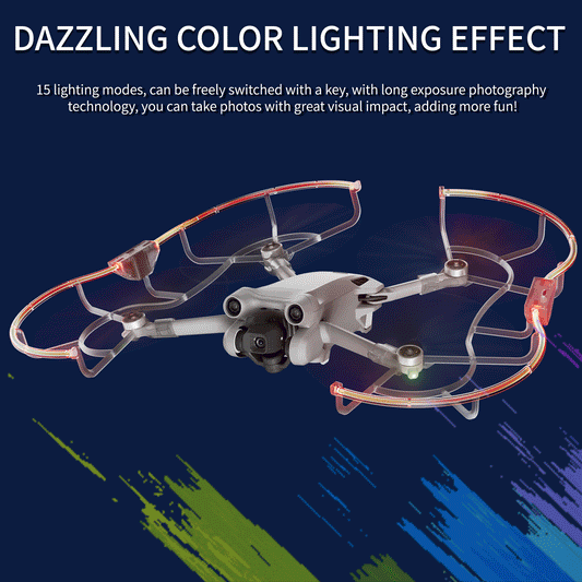 STARTRC LED Propeller Guard for DJI Mini 3 / Mini 3 Pro Drone Accessories in India - NIVA STORES