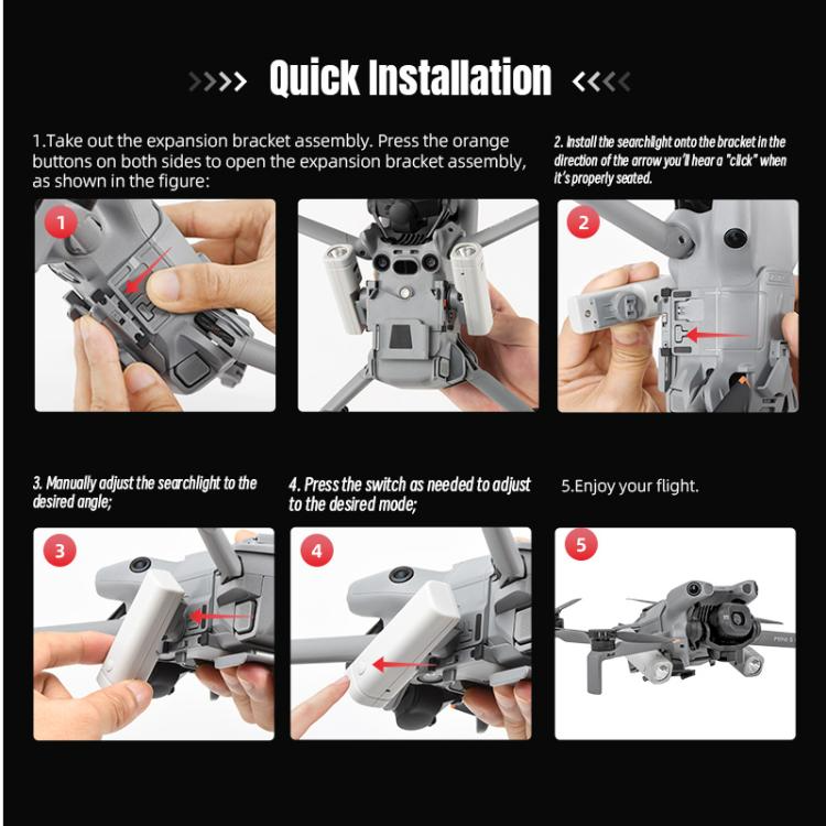 STARTRC Dual Searchlight for DJI Mini 5 Pro