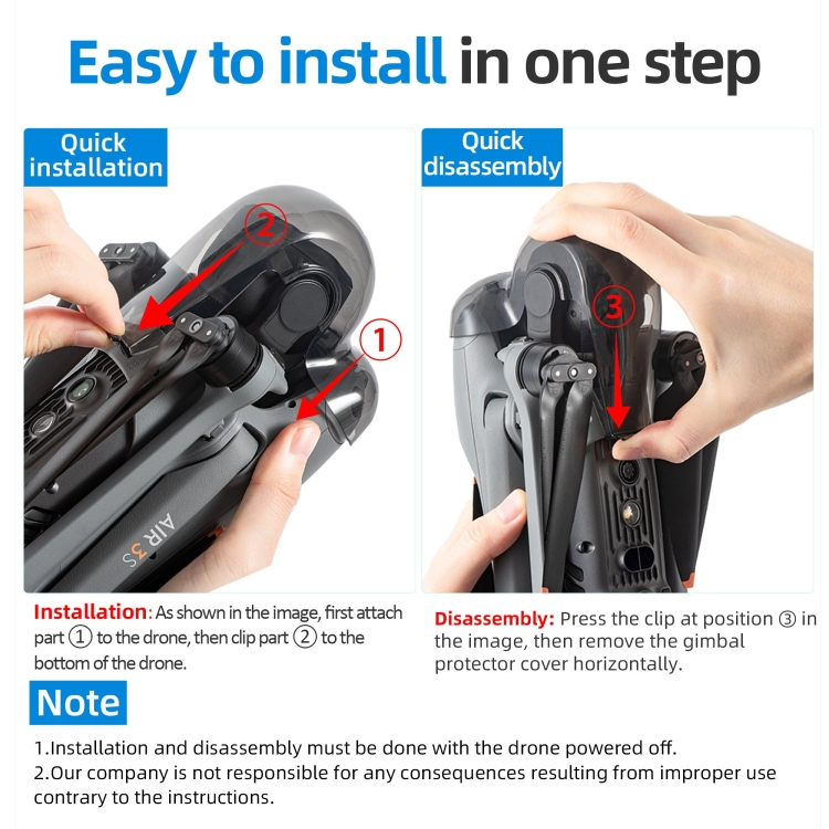 STARTRC Gimbal Cover for DJI Air 3 /Air 3S