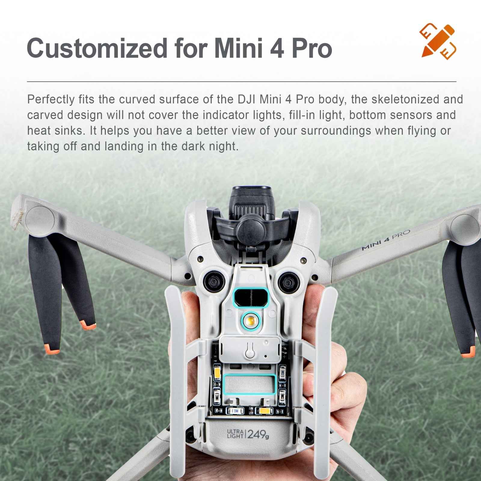 STARTRC LED Landing Gear for DJI Mini 4 Pro
