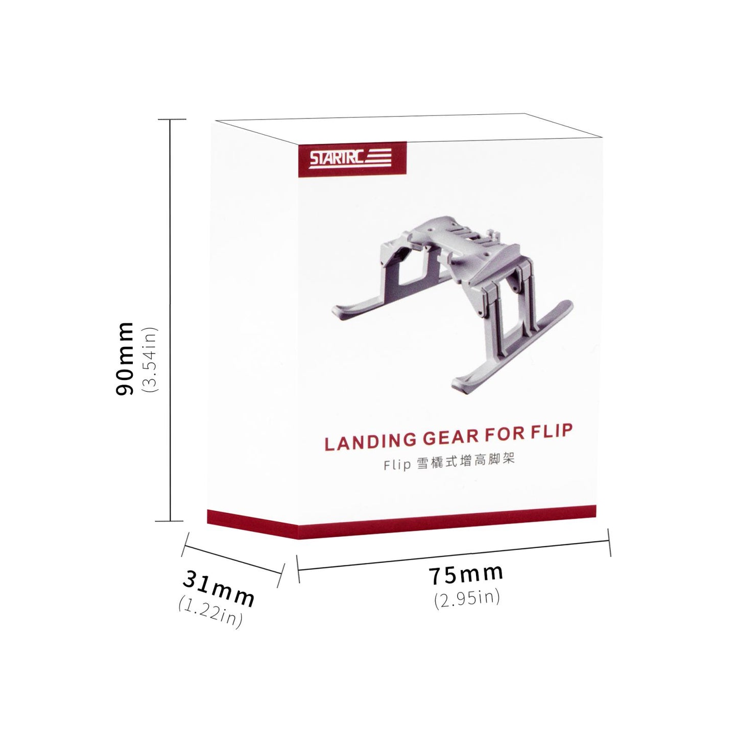 STARTRC Foldable Landing Gear for DJI Flip Drone Accessories in India - NIVA STORES