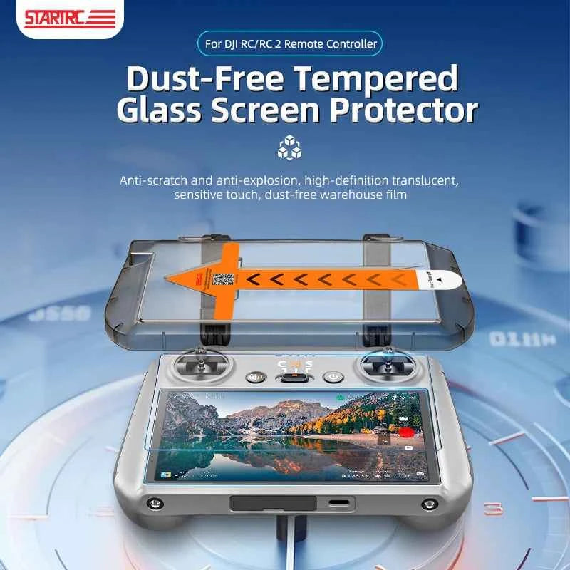 STARTRC Tempered Glass with Dust-free Applicator for DJI RC/ RC 2   (3pcs)