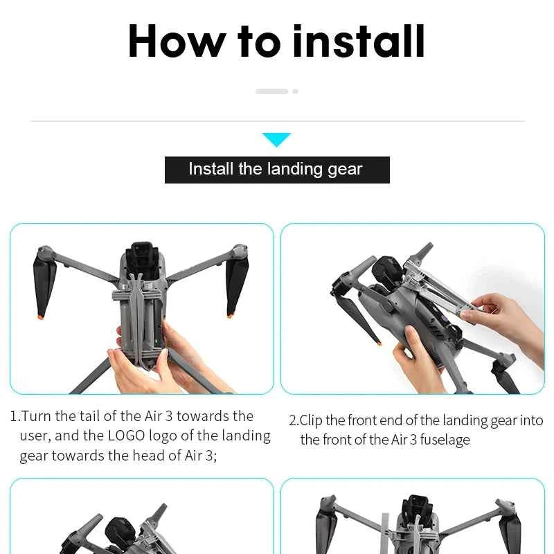 STARTRC Foldable Landing Gear for DJI Air 3 / Air 3S