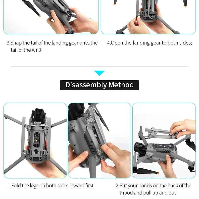 STARTRC Foldable Landing Gear for DJI Air 3 / Air 3S