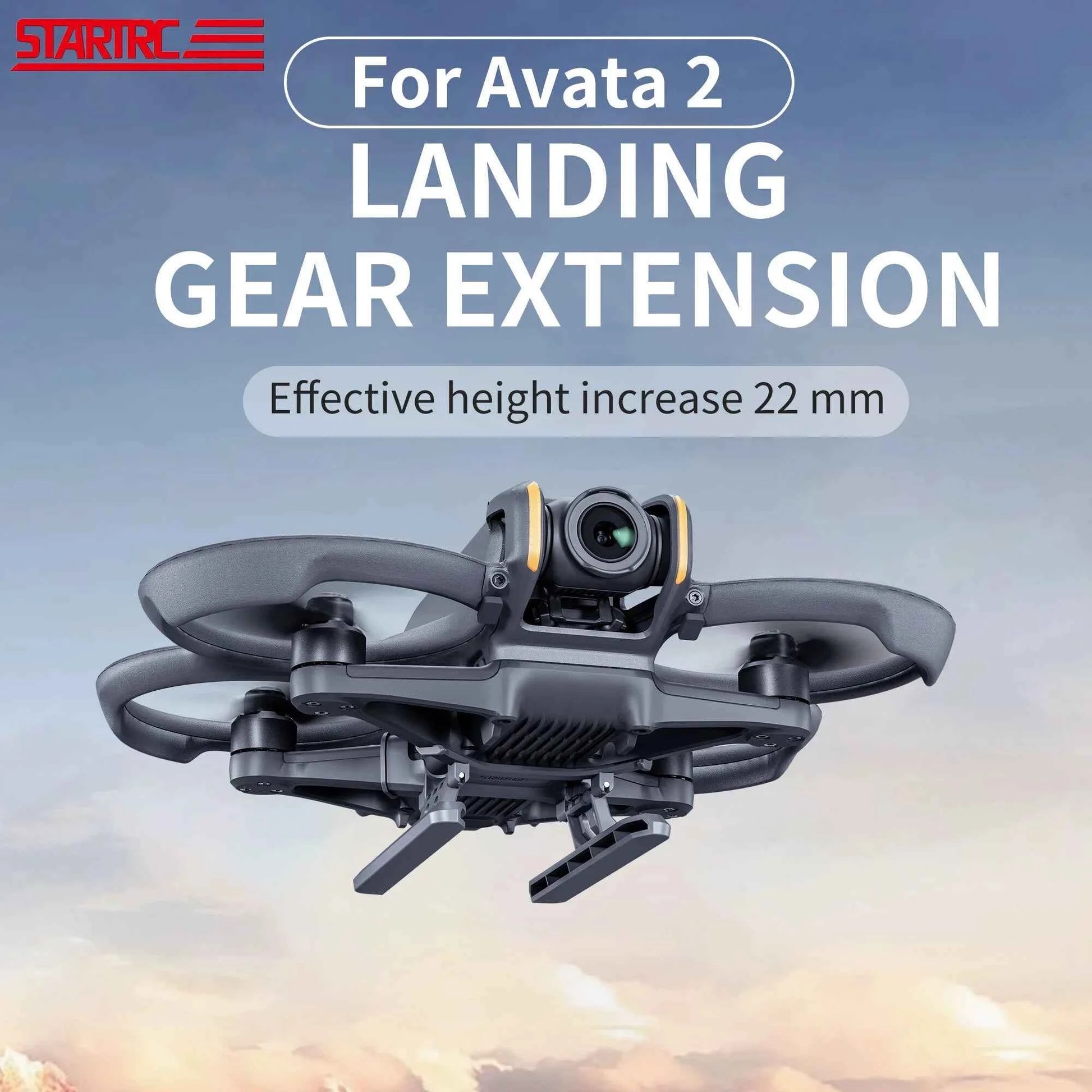 STARTRC Foldable Landing Gear for DJI Avata 2 (Black)