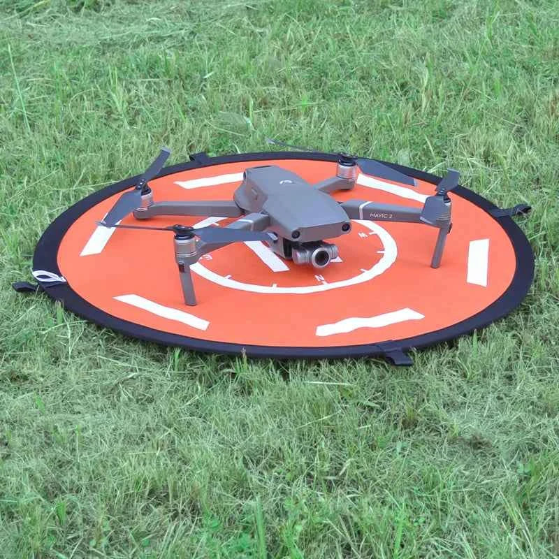 STARTRC Circular Landing Pad with Reflective Strips (56cm) (Orange and Black)