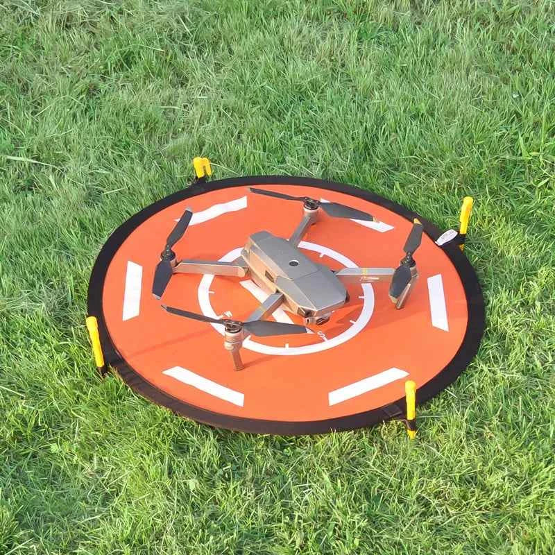 STARTRC Circular Landing Pad with Reflective Strips (56cm) (Orange and Black)