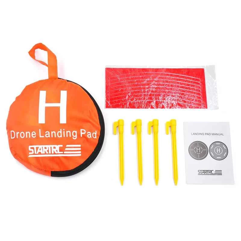 STARTRC Circular Landing Pad with Reflective Strips (56cm) (Orange and Black)