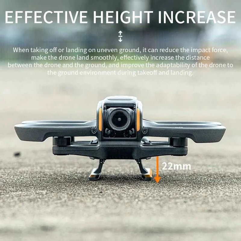 STARTRC Foldable Landing Gear for DJI Avata 2 (Black and Orange)