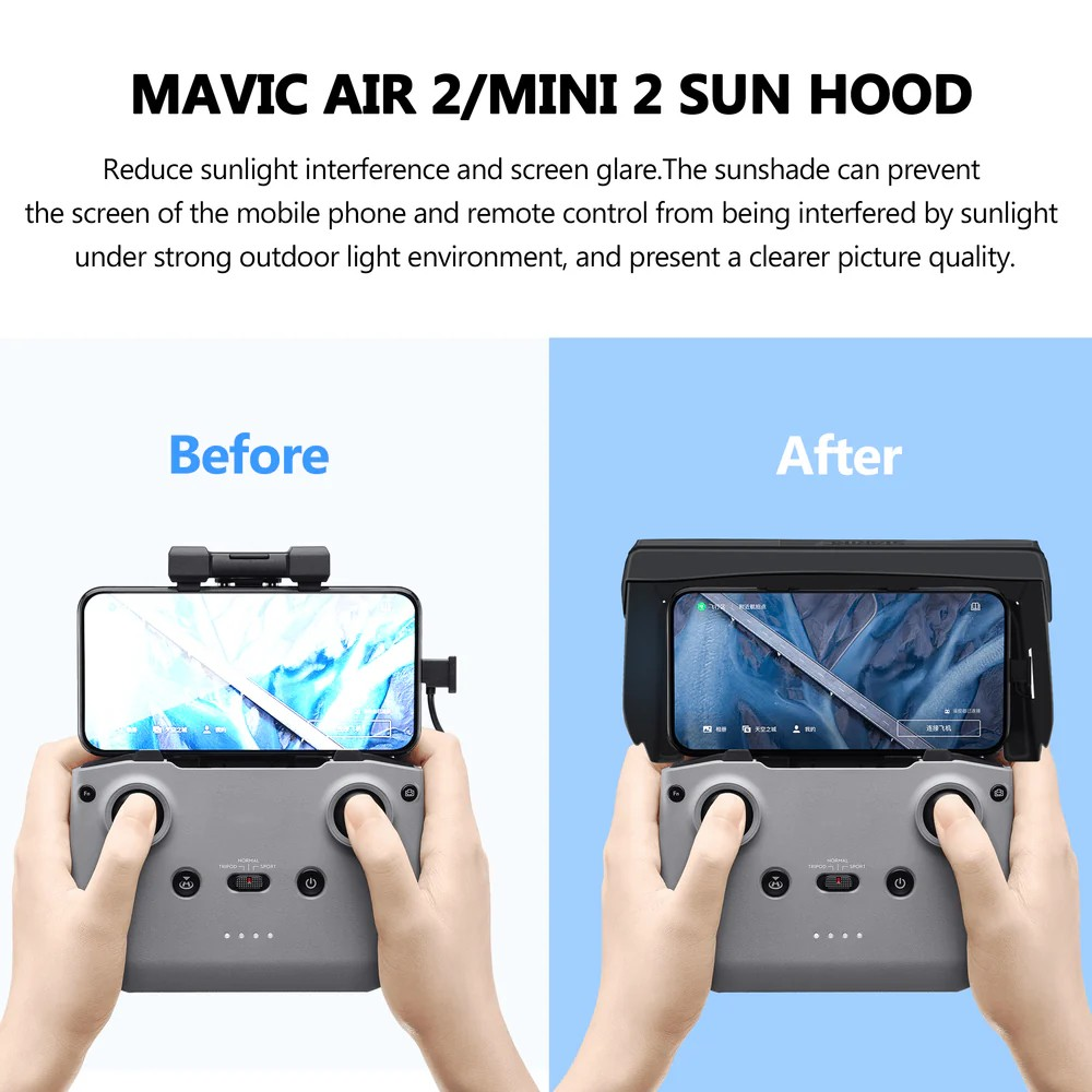 STARTRC Sun Hood Foldable for DJI RC N-Series (4.4 to 7 Inches Smartphone)